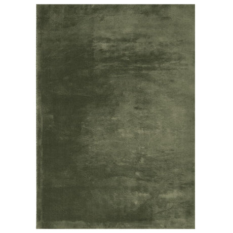 VidaXL tæppe huarte kort luv blødt vaskbart 240x340 cm skovgrønt