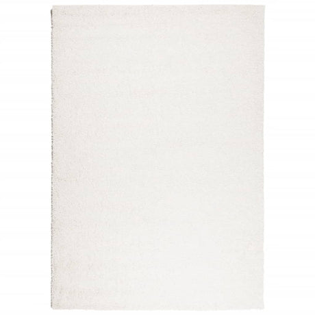 VidaXL tæppe pamplona shaggy dyb luv moderne 120x170 cm creme