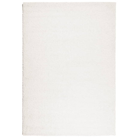 VidaXL tæppe pamplona shaggy dyb luv moderne 160x230 cm creme