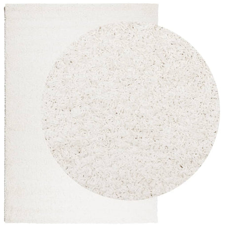 VidaXL tæppe pamplona shaggy dyb luv moderne 160x230 cm creme