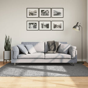 VidaXL tæppe pamplona shaggy dyb luv moderne 140x200 cm grå