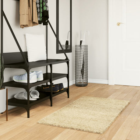 Vidaxx tæppe pamplona shaggy dyb luv moderne 60x110 cm guld farve