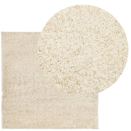 Vidaxx tæppe pamplona shaggy dyb luv moderne 160x160 cm guld
