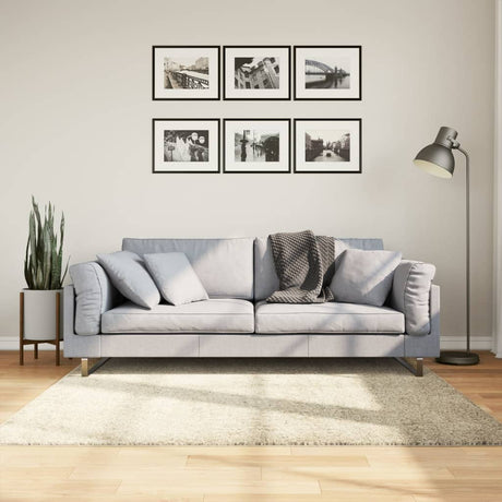 Vidaxx tæppe pamplona shaggy dyb luv moderne 160x160 cm guld