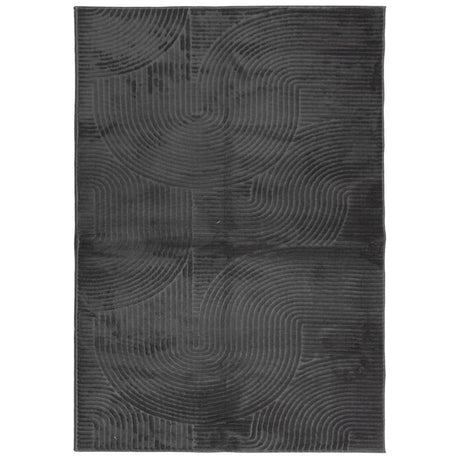 VidaXL tæppe iza lav luv skandinavisk 140x200 cm antracit