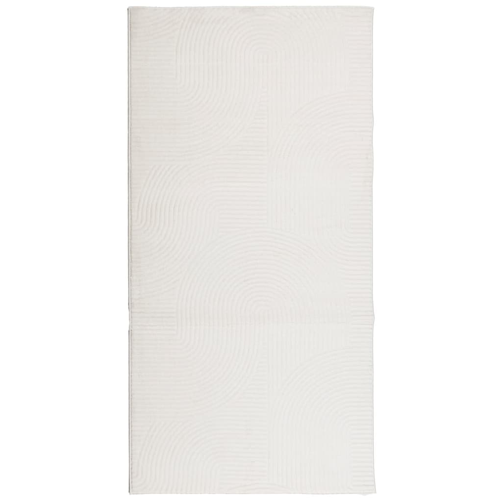 VidaXL tæppe Iza kort luv skandinavisk 100x200 cm creme