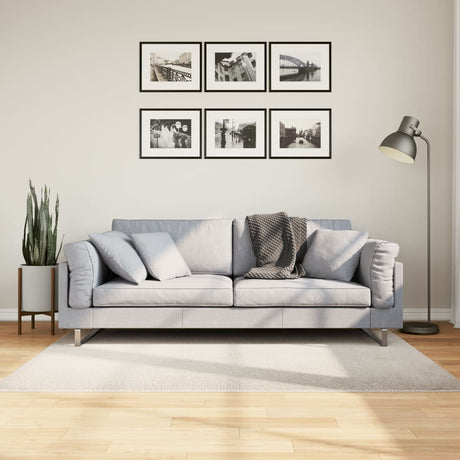 VidaXL tæppe Iza kort luv skandinavisk 120x170 cm creme