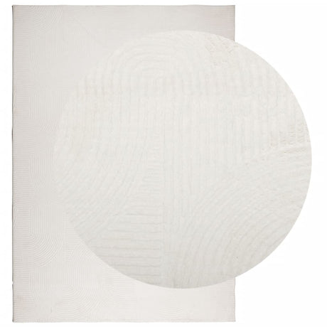 VidaXL tæppe Iza kort luv skandinavisk 140x200 cm creme