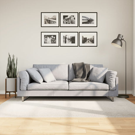 VidaXL tæppe Iza kort luv skandinavisk 140x200 cm creme