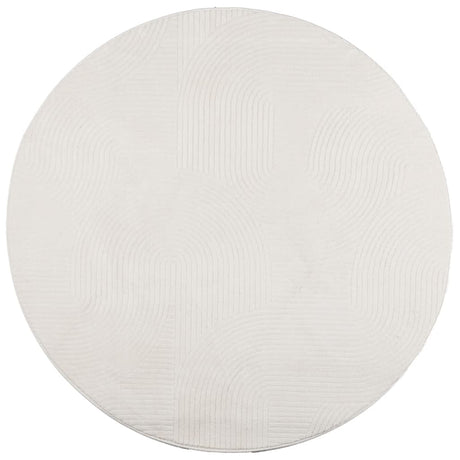 Vidaxl tæppe iza kort luv skandinavisk ø 120 cm creme