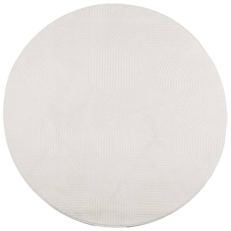 Vidaxl tæppe iza kort luv skandinavisk ø 160 cm creme