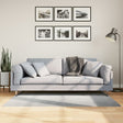 VidaXL tæppe Iza kort luv skandinavisk 80x150 cm grå