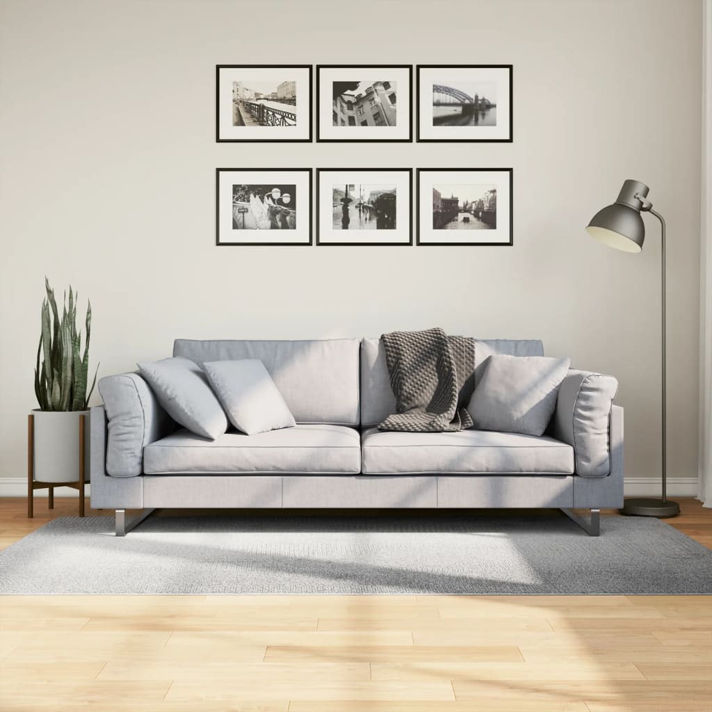 VidaXL tæppe Iza kort luv skandinavisk 100x200 cm grå