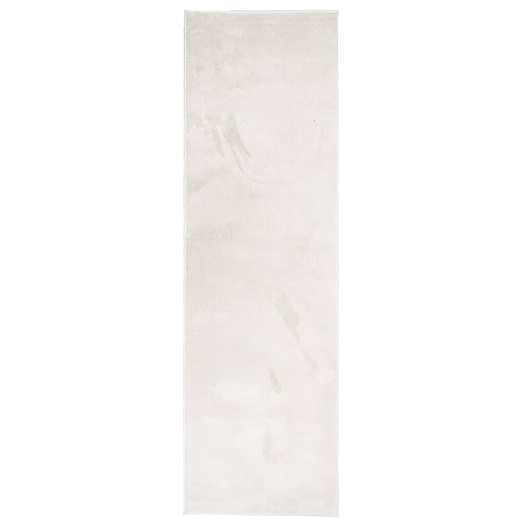 VidaXL tæppe oviedo lav luv 80x250 cm beige