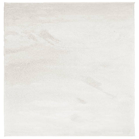 VidaXL tæppe oviedo lav luv 120x120 cm beige