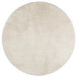 VidaXL Tæppe OVIEDO kort luv Ø 200 cm beige