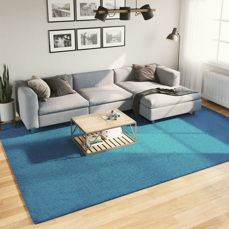 VidaXL tæppe oviedo lav luv 240x340 cm turkis