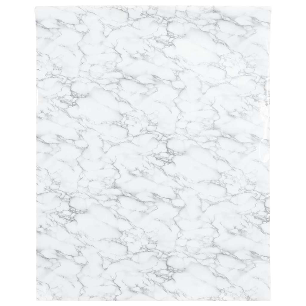 Vidaxxl møbelfolie selvklæbende 90x500 cm PVC marmor hvid