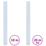 VidaXL Vinduesfilm 3 stk statisk mat PVC transparent hvid
