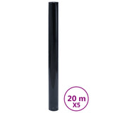 VidaXL Vinduesfilm 5 stk statisk mat PVC sort