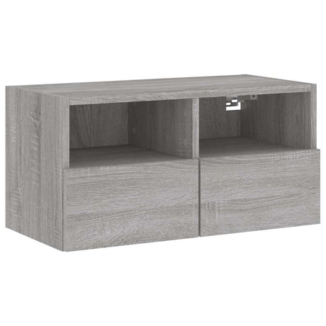 Vidaxl tv-wandmeubel 60x30x30 cm bewerkt hout grijs sonoma eikenkleur