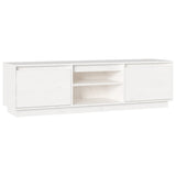 Vidaxl tv-meubel 140x35x40 cm massief grenenhout wit