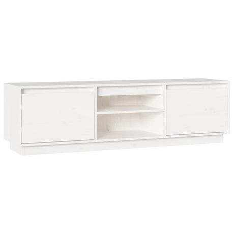 Vidaxl tv-meubel 140x35x40 cm massief grenenhout wit