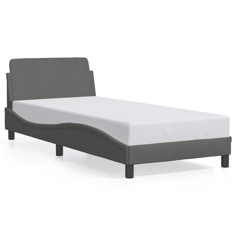 Vidaxl bedframe dover 90x190 cm stof donkergrijs