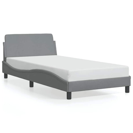 Vidaxl bedframe dover 100x200 cm stof lichtgrijs