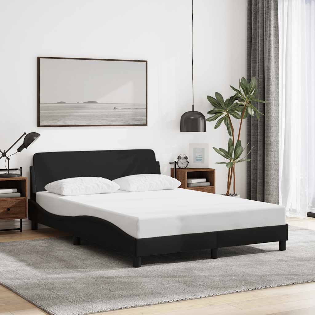 Vidaxl bedframe dover stof zwart 140x200 cm