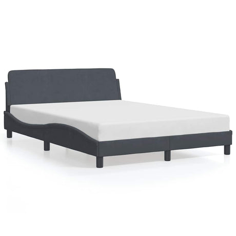 Vidaxl bedframe dover 140x200 cm fluweel donkergrijs