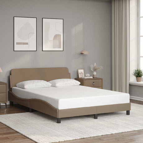 Vidaxl bedframe dover kunstleer cappuccinokleurig 140x200 cm