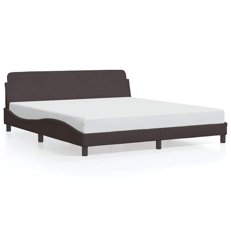 Vidaxl bedframe dover stof donkerbruin 160x200 cm