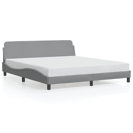 Vidaxl bedframe dover stof lichtgrijs 180x200 cm