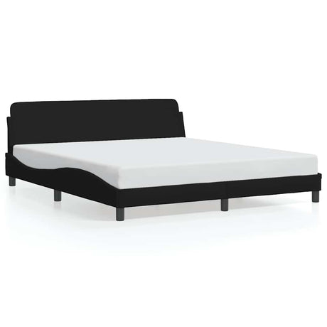 Vidaxl bedframe dover stof zwart 180x200 cm
