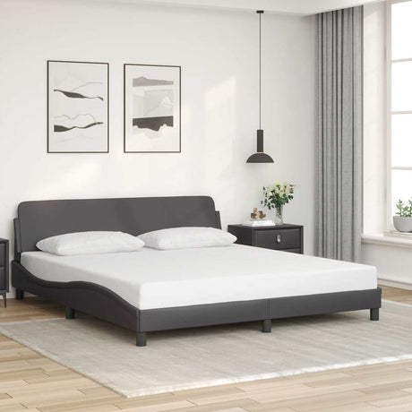 Vidaxl bedframe dover kunstleer grijs 180x200 cm