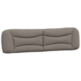 Vidaxl hoofdbordkussen hvar 200 cm stof taupe