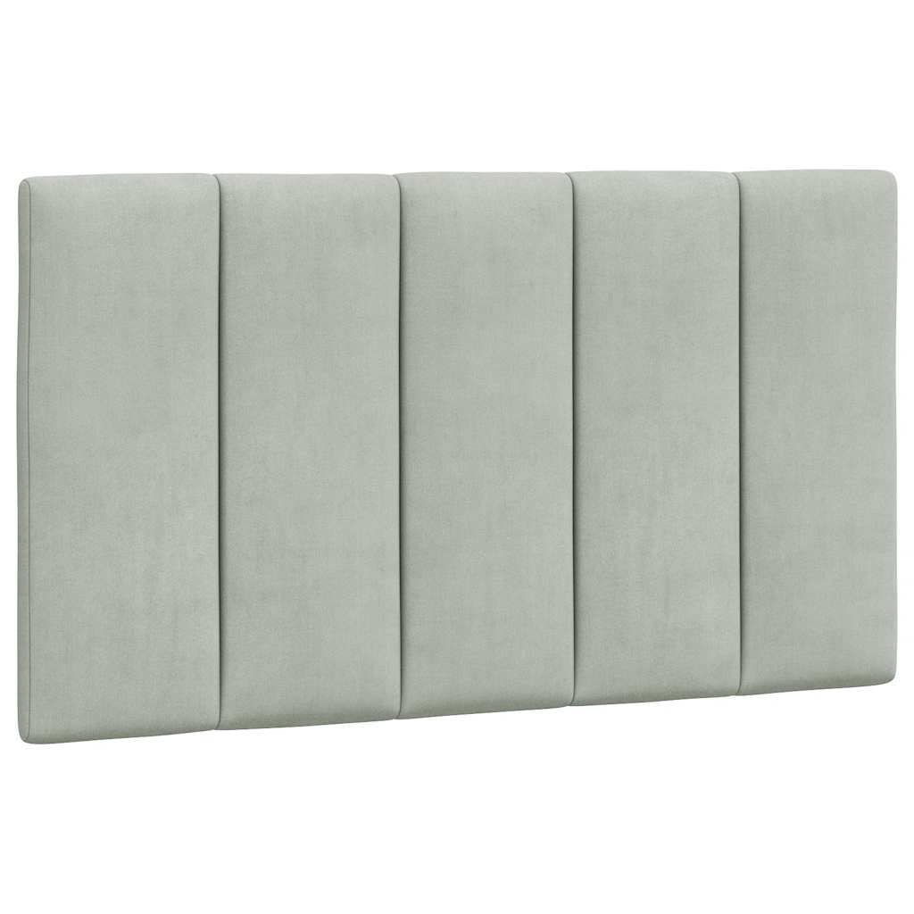 Vidaxl hoofdbordkussen hanko 90 cm velvet lichtgrijs
