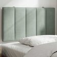 Vidaxl hoofdbordkussen hanko 90 cm velvet lichtgrijs