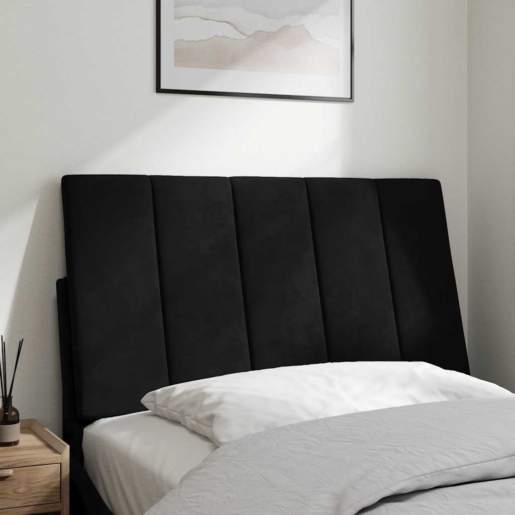 Vidaxl hoofdbordkussen hanko 90 cm fluweel zwart