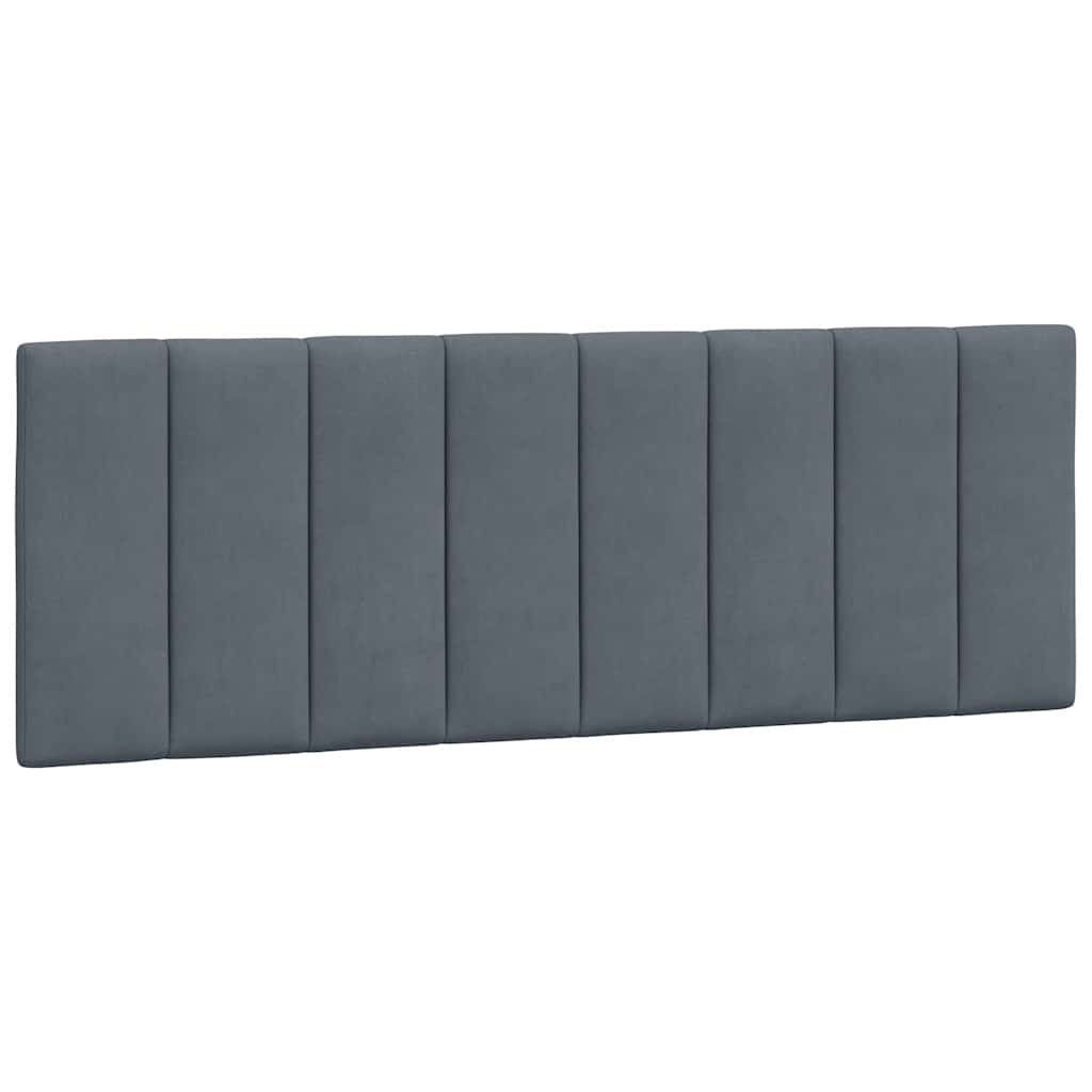 Vidaxl hoofdbordkussen hanko 120 cm fluweel donkergrijs