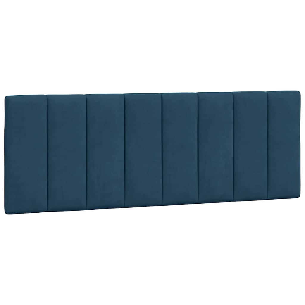 Vidaxl hoofdbordkussen hanko 120 cm fluweel blauw