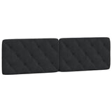 Vidaxl hoofdbordkussen 180 cm fluweel zwart