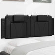 Vidaxl hoofdbordkussen viana 120 cm kunstleer zwart