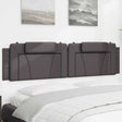 Vidaxl hoofdbordkussen viana 200 cm kunstleer grijs