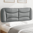 Vidaxl hoofdbordkussen hvar 137 cm stof lichtgrijs