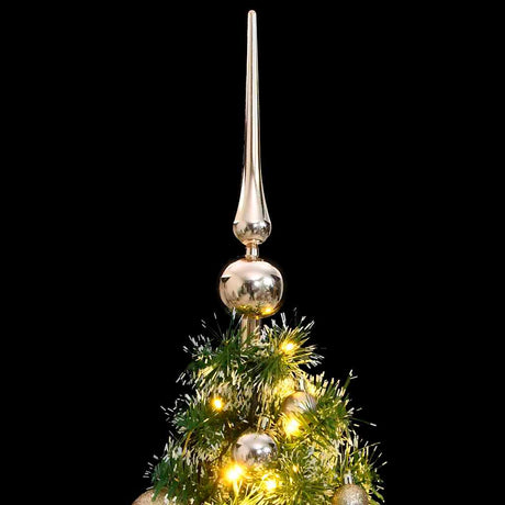 VidaXL Kunstigt juletræ 150 LED'er, kugler og sne 150 cm