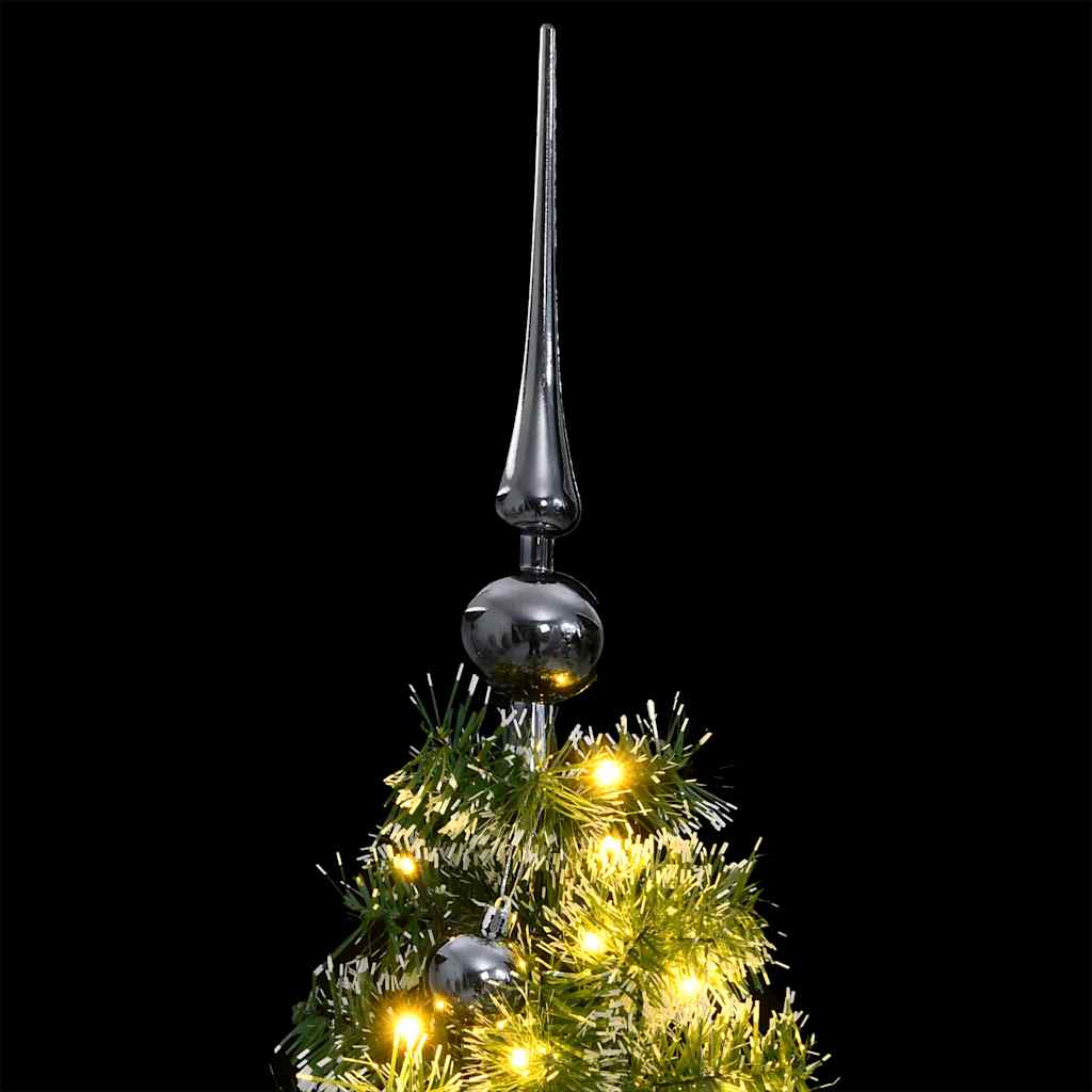 VidaXL kunstigt juletræ 150 LED'er, kugler og sne 150 cm