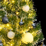 VidaXL kunstigt juletræ 150 LED'er, kugler og sne 150 cm