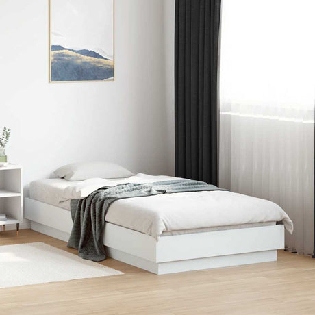 Vidaxl bedframe bewerkt hout wit 90x190 cm